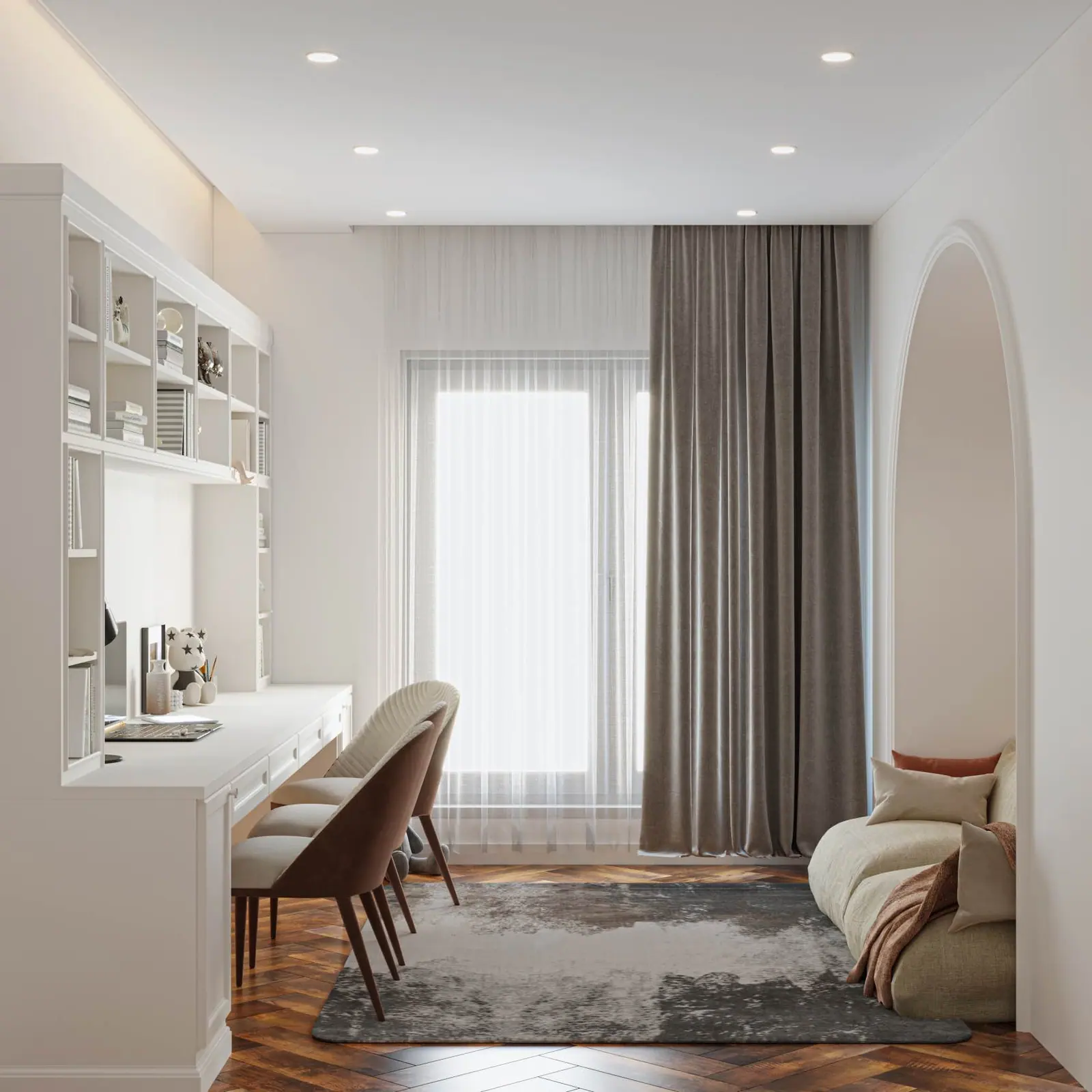 Çocuk odası, çalışma köşesi ve gardırop — Çocuk Odası / İzmir, Güzelyalı, İzmir